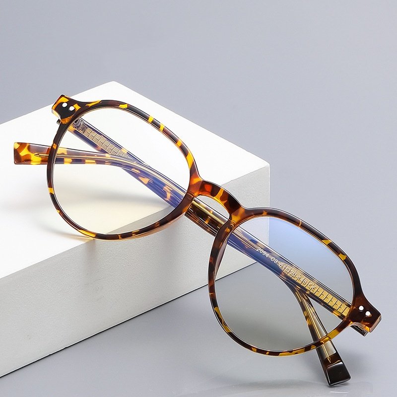 Tortoise Round Prescription Glasses Unisex ortoise shell acetate round prescription glasses for men women, vintage optical frame daily wear
