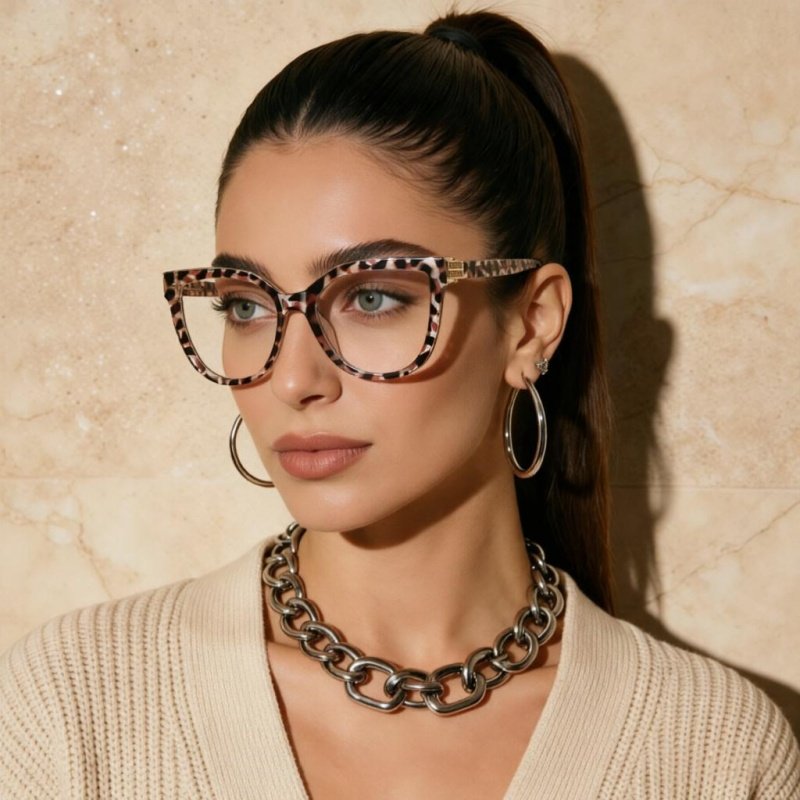 Chic Cat Eye Glasses Women - Rhinestone & Lightweight Frame