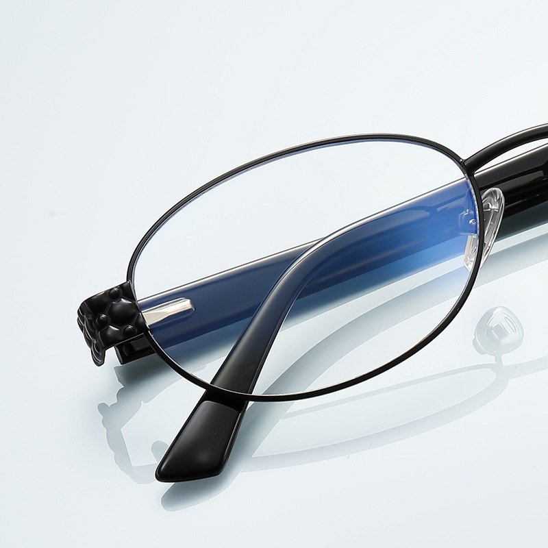 Oval Metal Eyeglasses Frame | Lightweight Prescription Glasses for Women