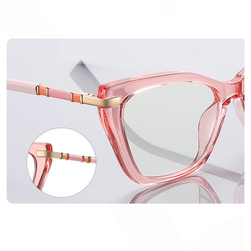 Women's Pink Cat-Eye Glasses—Stylish and Lightweight Frames