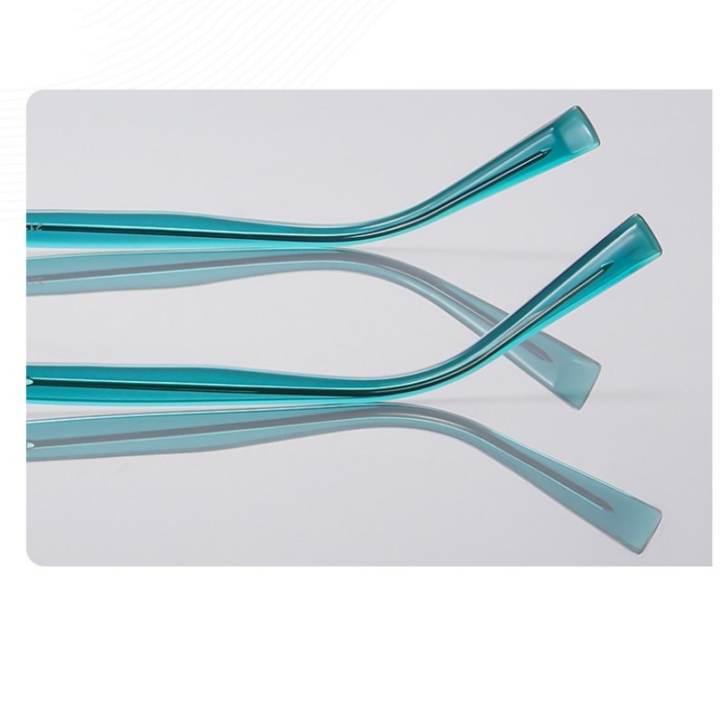 Premium Teal Round Glasses: Durable TR90 & Precision Hinges