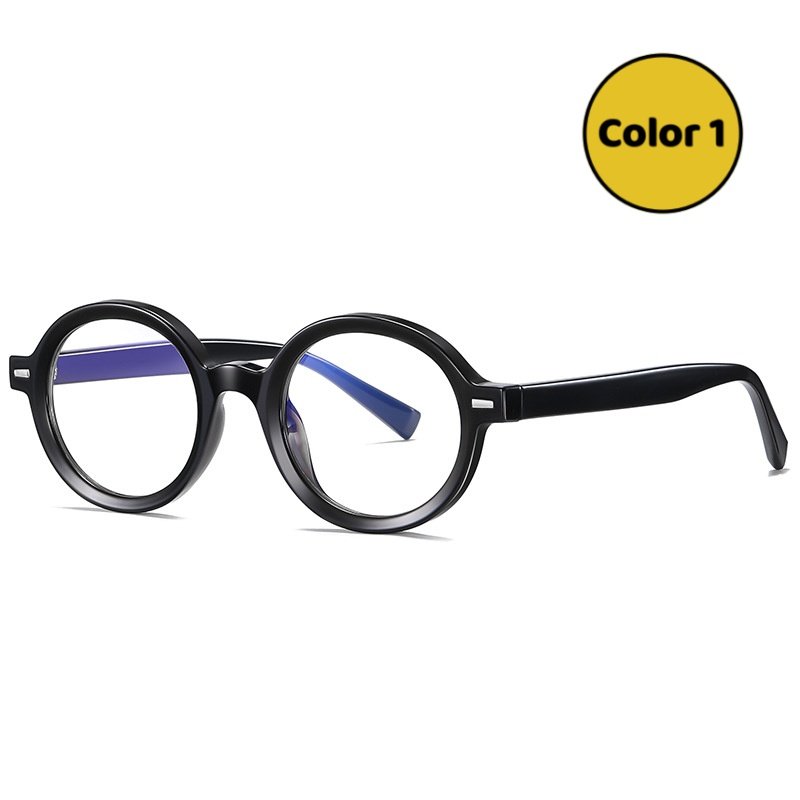 Black Round TR90 Glasses: Stylish Myopia Frames for All Faces