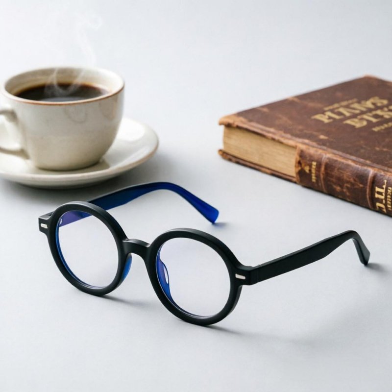Black Round TR90 Glasses: Stylish Myopia Frames for All Faces