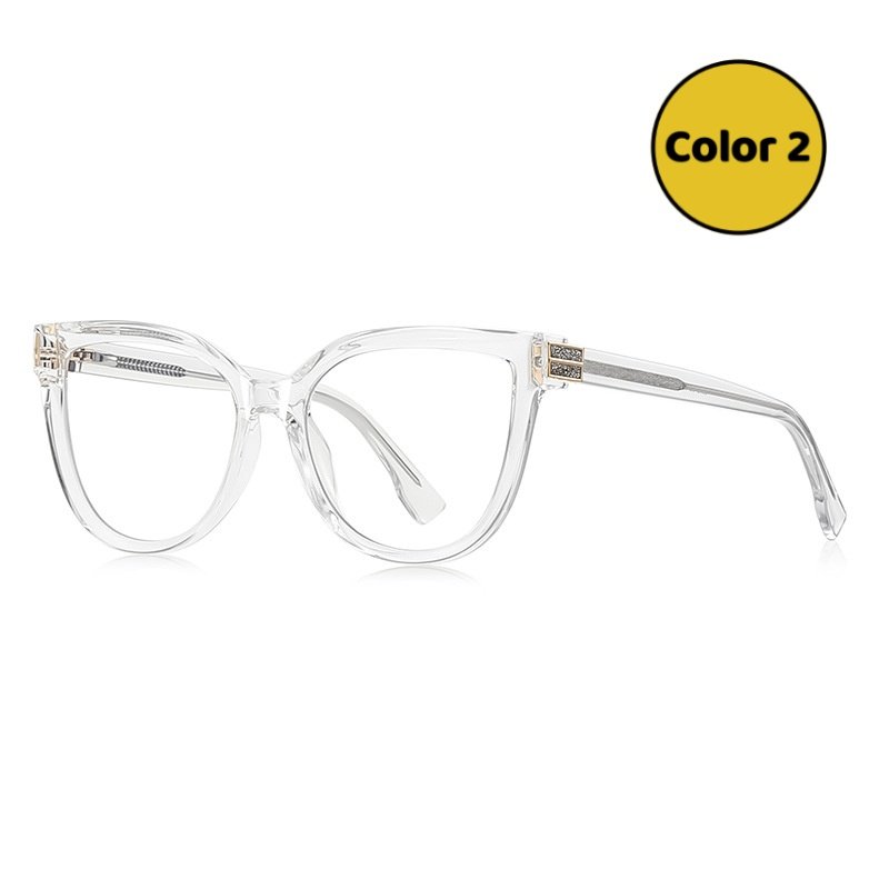 Chic Cat Eye Glasses Women - Rhinestone & Lightweight Frame