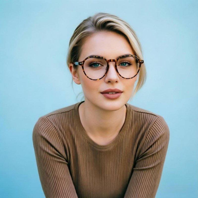 Classic Tortoise Round Glasses for Comfortable All-Day Wear