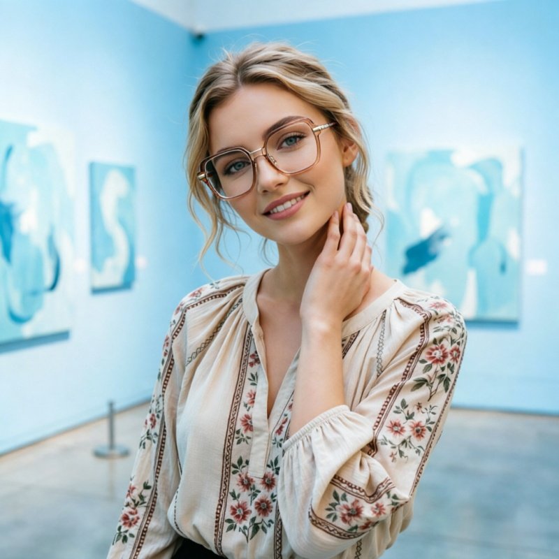 Elegant Glasses for Women, Stylish Frame Exquisite Workmanship