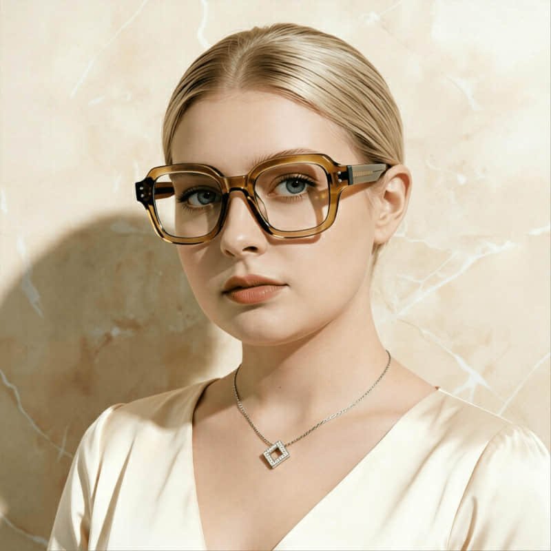 Full Rim Myopia Eyeglasses, Solid Structure Long Lasting Use