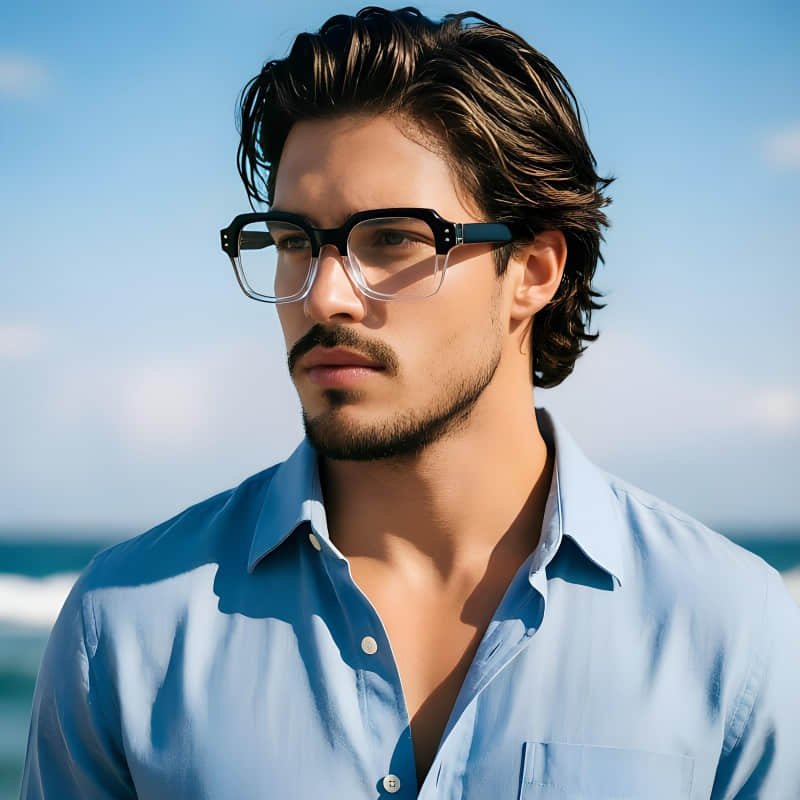 Full Rim Myopia Eyeglasses, Solid Structure Long Lasting Use