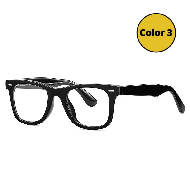 Retro Black & Orange Glasses - Trendy Myopia Frames for All