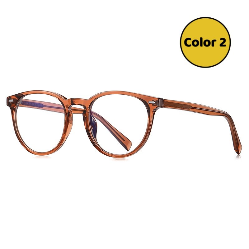Premium Teal Round Glasses: Durable TR90 & Precision Hinges