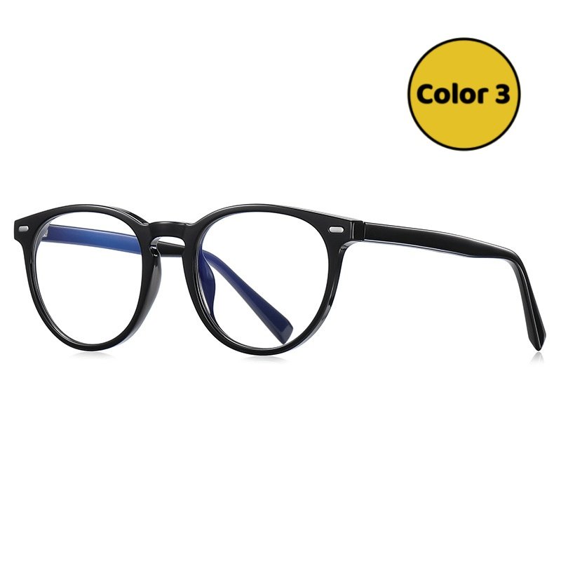 Premium Teal Round Glasses: Durable TR90 & Precision Hinges