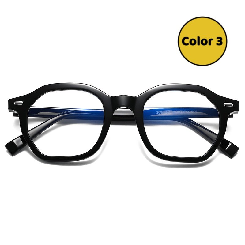 Trendy Blue Polygon Glasses, Top Pick for Modern Style